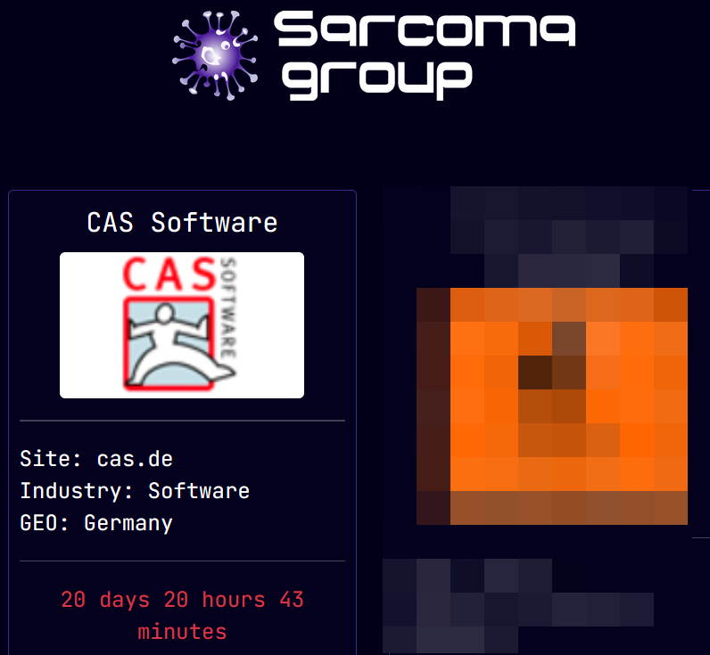 Cas Debug Software Ransomware-Angriff: CAS Software | Sicherheitsvorfalls-Datenbank